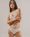 Tanga Cintura Elástica,CREMA